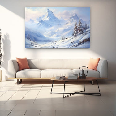 Snow Mountain Oil Painting
